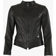 Blouson La Canadienne Blouson Cintré Cuir Femme-037404