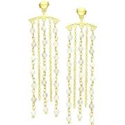 Boucles oreilles Orusbijoux Boucles D'oreilles Fil Argent Doré Multi-c...