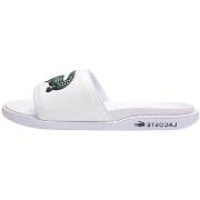 Sandales Lacoste Claquettes homme Ref 63168 1R5 Blanc Vert