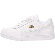 Baskets basses Lacoste Baskets Femme Ref 63171 216 Blanc Or