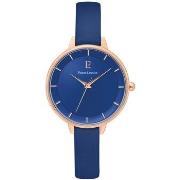 Montre Pierre Lannier DELICE Cadran Bleu Bracelet Cuir Bleu