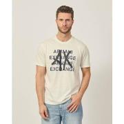 T-shirt EAX T-shirt Armani en jersey de coton Pima avec imprimés