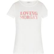 T-shirt Morgan Dloven ecru mc tee l