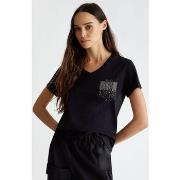 T-shirt Liu Jo T-shirt avec logo et strass