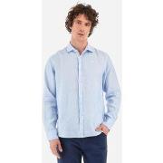 Chemise La Martina YMC007-TL319 - RUSSEL-07003 BLUE BELL