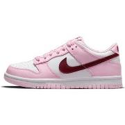 Baskets Nike Dunk Low Pink Red White