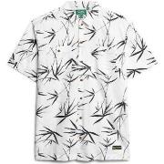 Chemise Superdry Beach mc shirt bambou optic