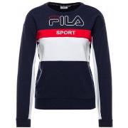 Sweat-shirt Fila Sweat femme sport col rond bleu blanc et rouge 682853