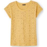 T-shirt Daxon by - Tee-shirt manches T broderie anglaise