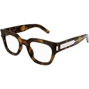 Lunettes de soleil Saint Laurent SL 661 Cadres Optiques, Havana/Transp...