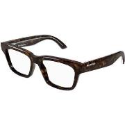 Lunettes de soleil Balenciaga BB0343O Cadres Optiques, Havana/Transpar...