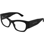 Lunettes de soleil Balenciaga BB0333O Cadres Optiques, Noir/Transparen...