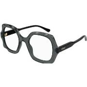 Lunettes de soleil Chloe CH0228O Cadres Optiques, Gris/Transparent, 51...