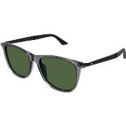 Lunettes de soleil Montblanc MB0330S Lunettes de soleil, Gris/Vert, 56...