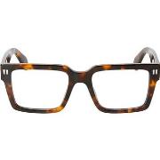 Lunettes de soleil Off-White OERJ054 Style 54 Cadres Optiques, Havana,...