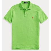 T-shirt Ralph Lauren Polo cintré vert en coton piqué
