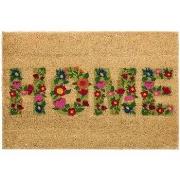 Tapis Unimasa Paillasson Home floral 60 cm