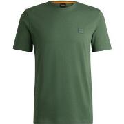 T-shirt BOSS T-shirt Tales Vert Open