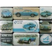 Tableaux, toiles Nostalgic Art Lot de 9 Mini Aimants Alpine Renault