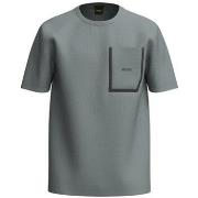 T-shirt BOSS T-SHIRT THILIX 4 GRIS REGULAR FIT AVEC POCHE ENCADRÉE