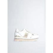 Baskets Liu Jo Sneakers blanches à plateforme en cuir