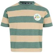 T-shirt enfant Fila fak0179_t-shirt_kids_verdebeige