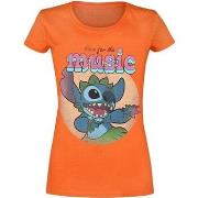 T-shirt Lilo &amp; Stitch Here For The Music