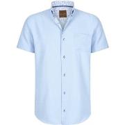 Chemise Cappuccino Italia Korte Mouw Sky Blauw