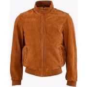 Blouson La Canadienne Blouson confort velours cognac-047491