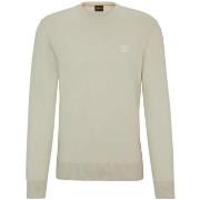 Sweat-shirt BOSS Pull beige en cachemire