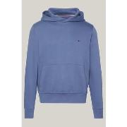 Polaire Tommy Hilfiger Sweat à capuche bleu en coton bio