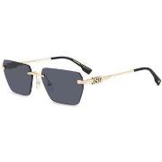 Lunettes de soleil Dsquared D2 0102/S Lunettes de soleil, Or/Gris, 58 ...