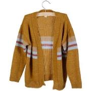 Pull enfant Little Hedonist Cardigan en laine marron neuf