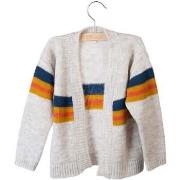 Pull enfant Little Hedonist Cardigan en laine gris neuf