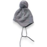 Bonnet enfant Jacadi Bonnet gris avec pompon - 1 mois