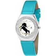 Montre Sc Crystal MF316-LICORNE+BRACELET006-BLEU