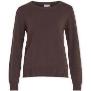 Pull Vila Noos Ril O-Neck L/S - Coffee Bean