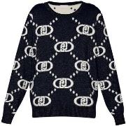 Pull Liu Jo Pull monogramme noir jacquard