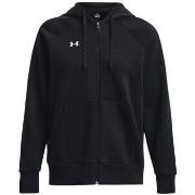 Sweat-shirt Under Armour Pull Rival Fleece Full-Zip Femme Black/White