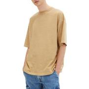 T-shirt Tom Tailor Tee Shirt OVERSIZED Brown