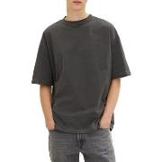 T-shirt Tom Tailor Tee Shirt OVERSIZED Black