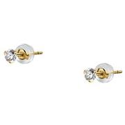 Bijoux Cleor Boucles d'oreilles en or 375/1000 et zircon