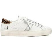 Baskets Date D.A.T.E. HL-CA-WD HILL LOW CALF WHITE LEOPARD