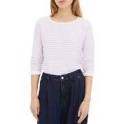 Sweat-shirt Tom Tailor Sweat Rayé Lilac