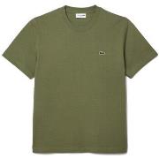 T-shirt Lacoste T-SHIRT CLASSIC FIT EN JERSEY DE COTON VERT KAKI