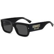 Lunettes de soleil Dsquared D2 0089/S Lunettes de soleil, Or noir/Gris...