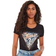 T-shirt Guess G print strass