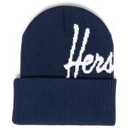 Bonnet Herschel Gorro Herschel Script Ribbed Dark Navy/Blanc De Blanc