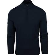 Sweat-shirt Suitable Merino Half Zip Sweater Marine