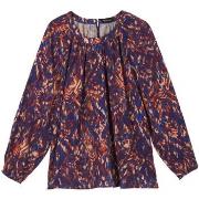 Blouses Daxon by - Blouse col rond froncé